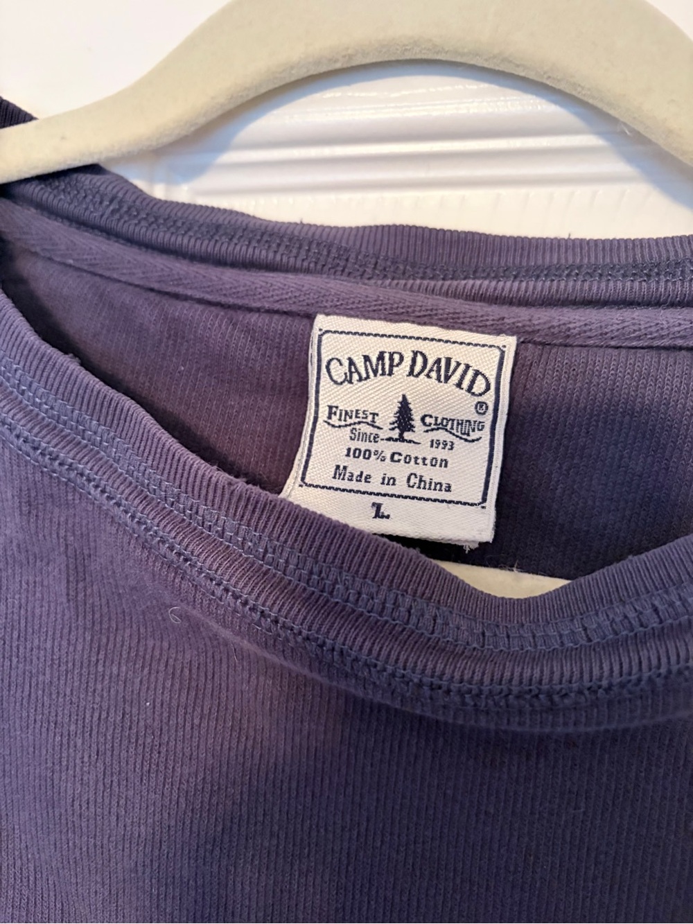 Vintage Navy Embroidered Crewneck Sweatshirt — Block Island, RI - Picture 4 of 4